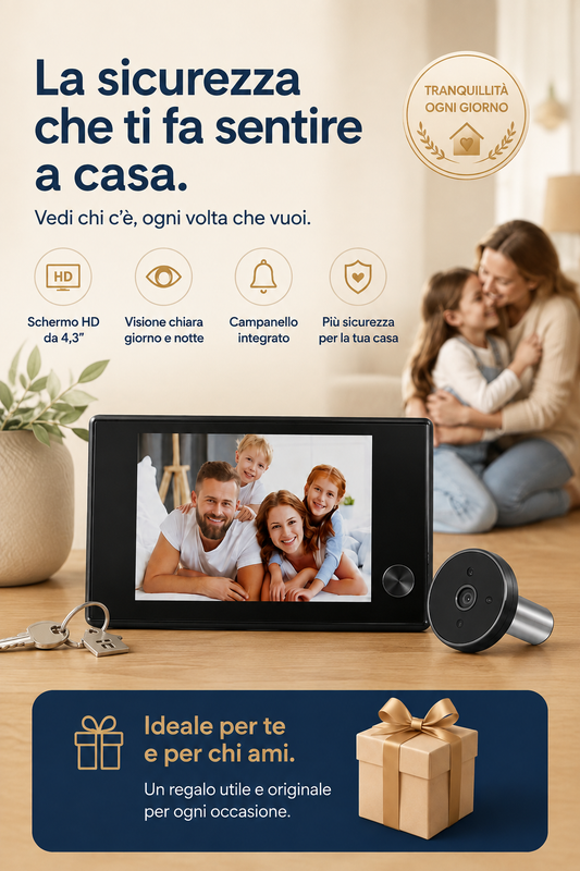 SicurFay™ - Spioncino Digitale Premium LCD da 2.8" con Visione Notturna e Fotocamera Integrata